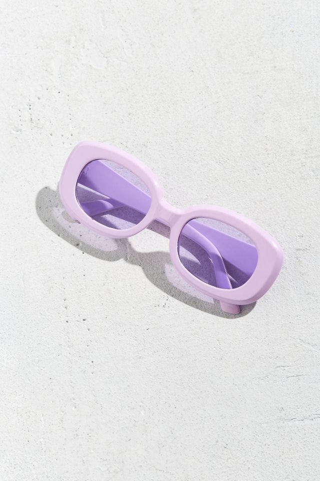 Chunky Squared Oval Sunglasses #4