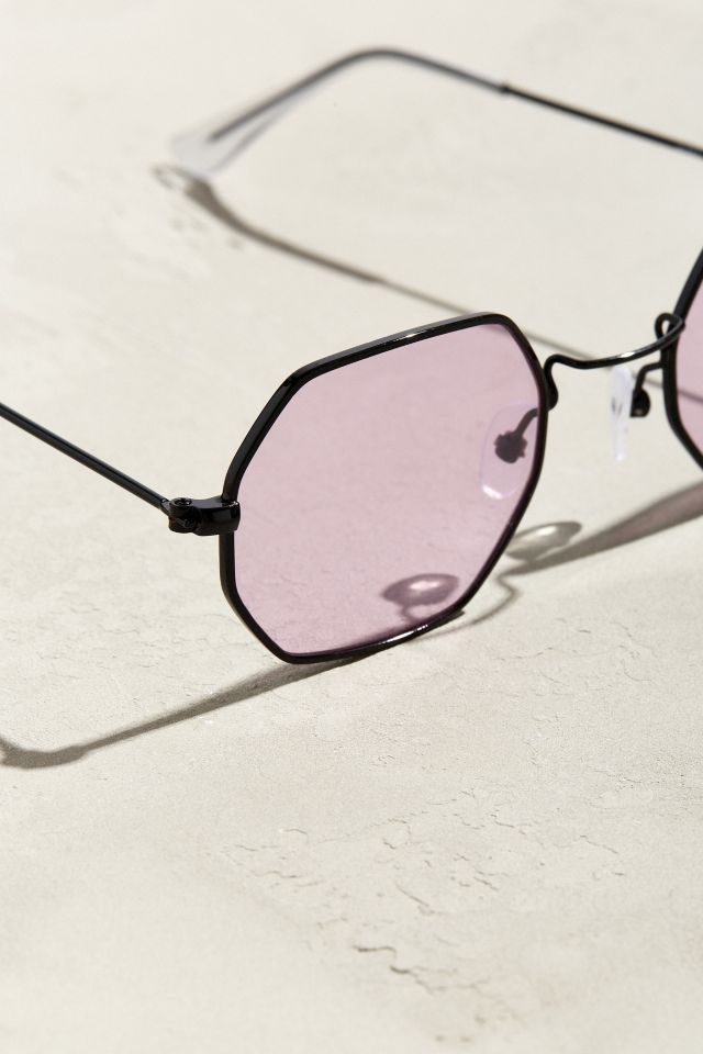 Lunettes de soleil octogonales en métal #2
