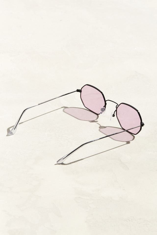 Lunettes de soleil octogonales en métal #3