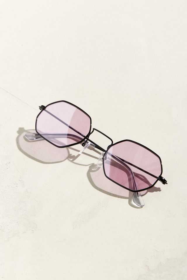 Lunettes de soleil octogonales en métal #4