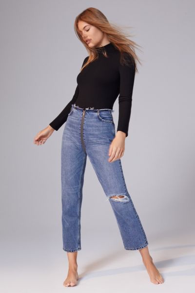 BDG High-Rise Cropped Zipper Jean | Urban Outfitters