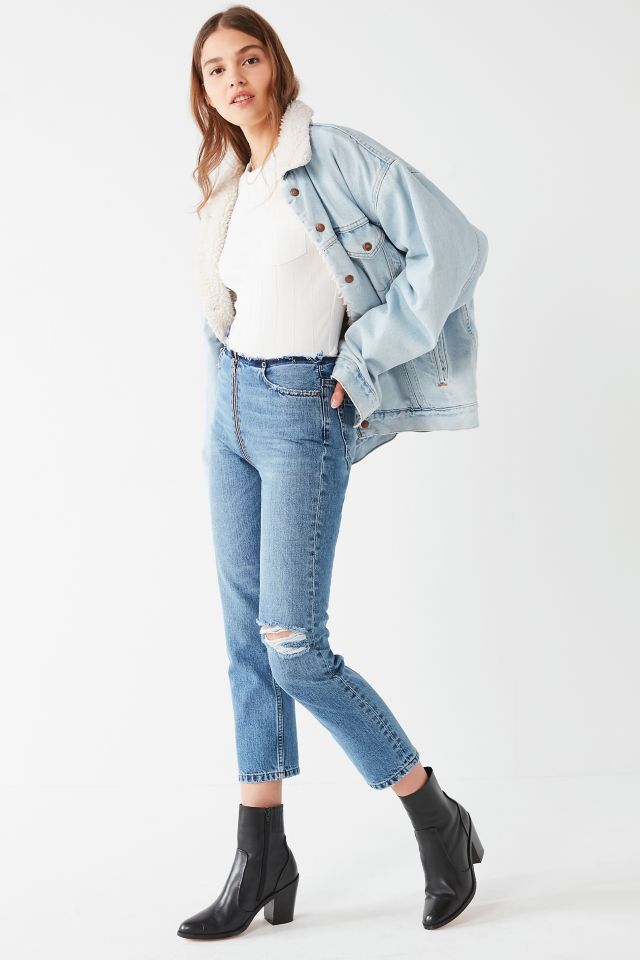 BDG High-Rise Cropped Zipper Jean #4