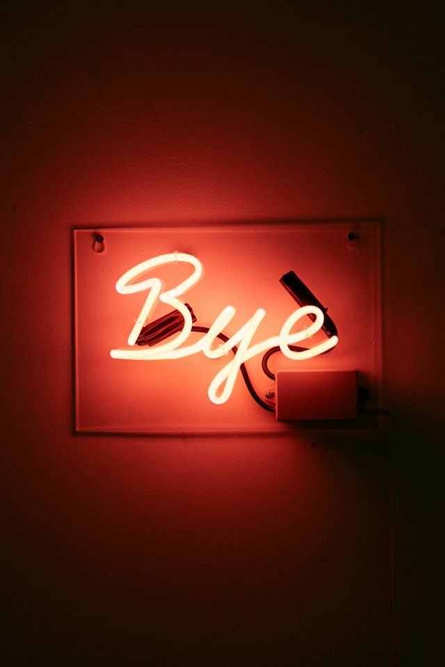 Enseigne lumineuse Bye #1