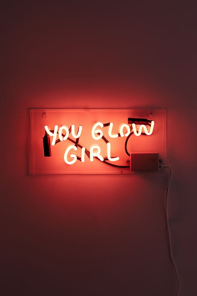 Amber Ibarreche UO Exclusive You Glow Girl Neon Sign #1