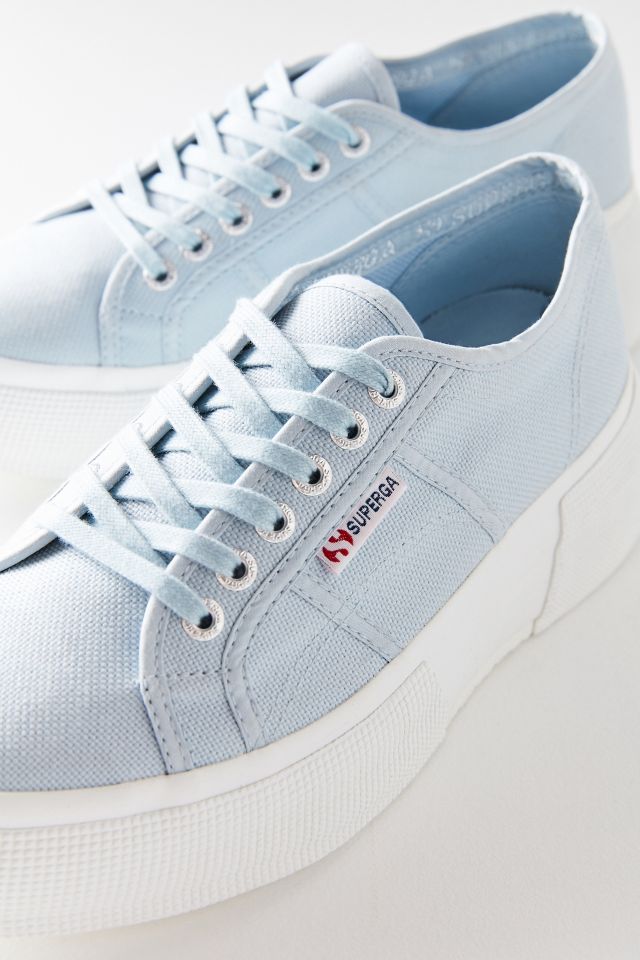 Blue superga platform online