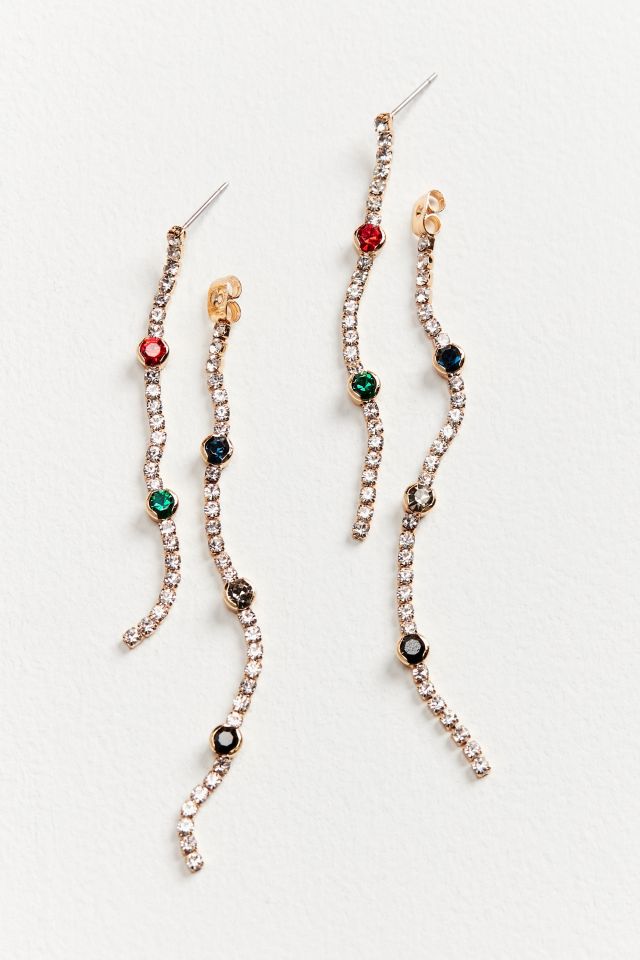 Imogen Rhinestone Front/Back Drop Earring #1