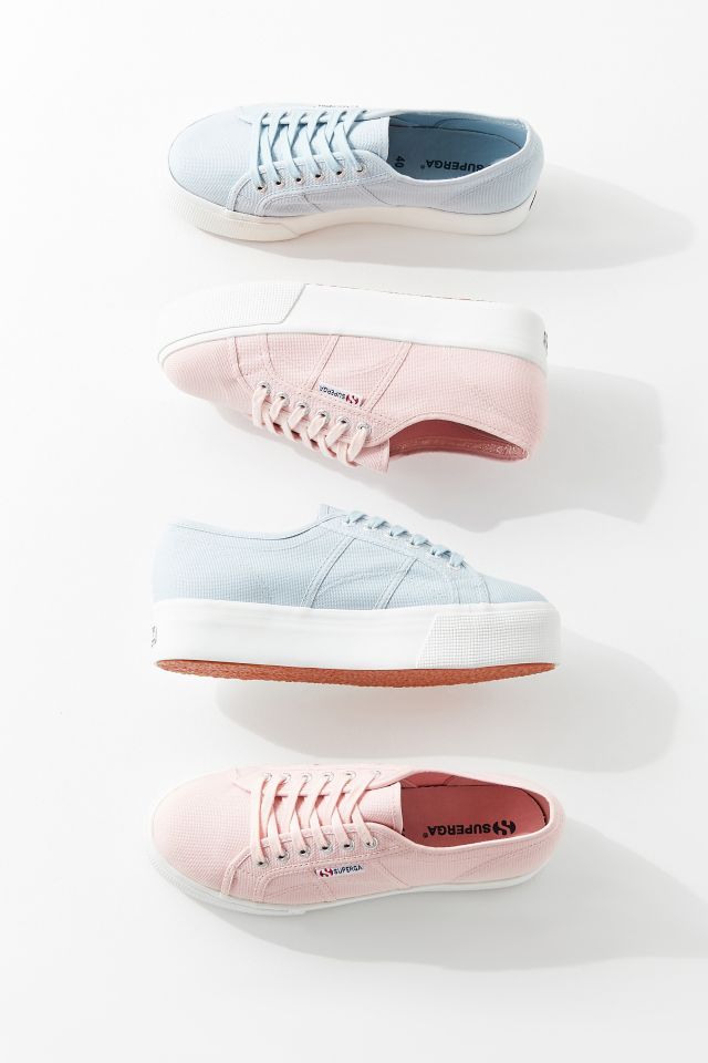 Sneakers à plateforme pastel Superga #5