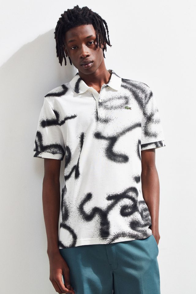 Lacoste Graffiti Print Polo Shirt