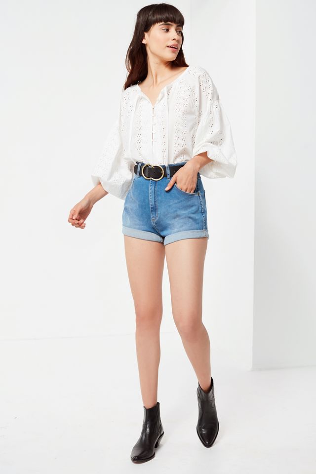 Wrangler + UO Pinup Denim Short #4