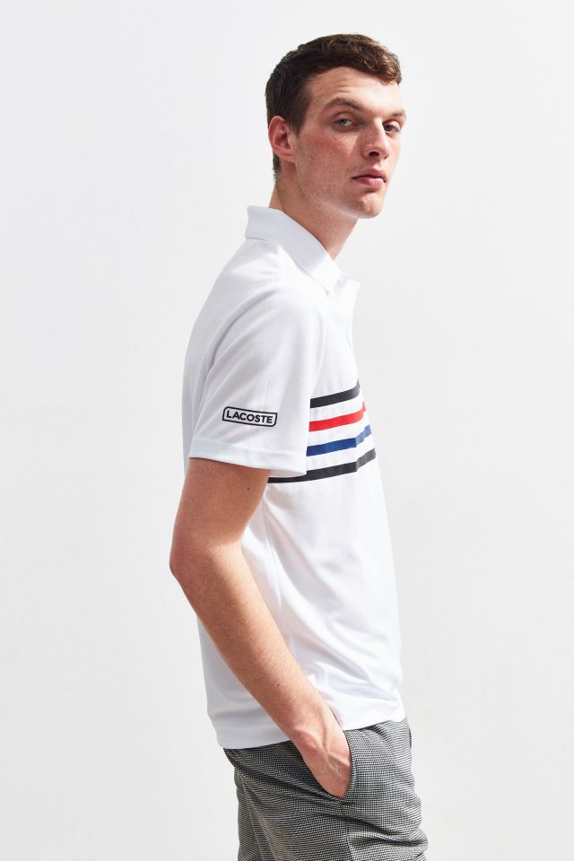 Lacoste Printed Stripe Polo Shirt #2