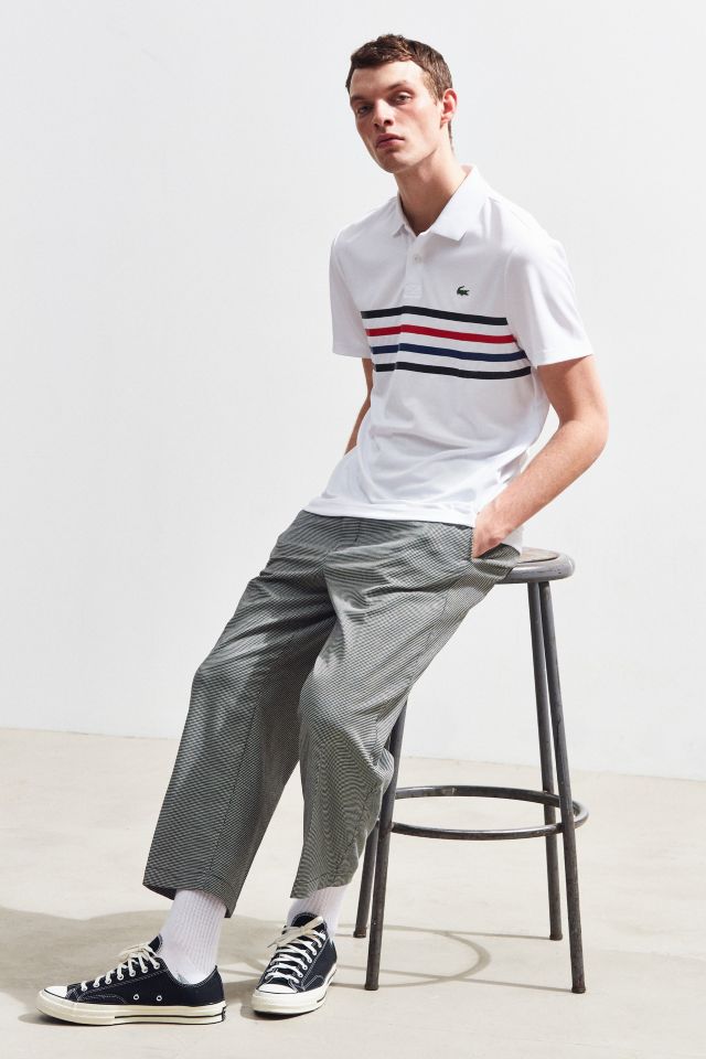 Lacoste Printed Stripe Polo Shirt #5