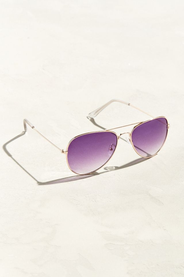 Gradient Lens Aviator Sunglasses