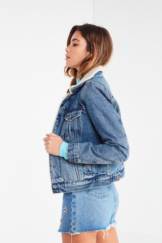 Levi’s Denim Sherpa Trucker Jacket - Indigo #5