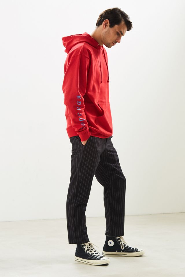 Gosha Rubchinskiy X Mumiy Troll Red Hoodie Sweatshirt | Urban