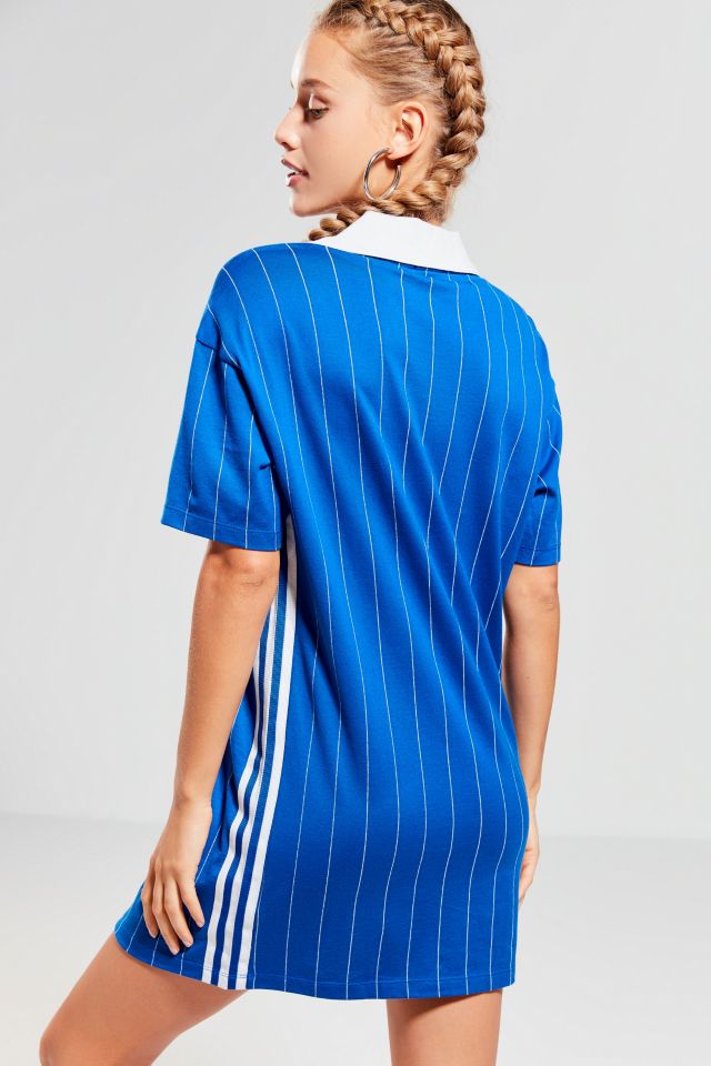 adidas Retro Pinstripe Jersey Dress