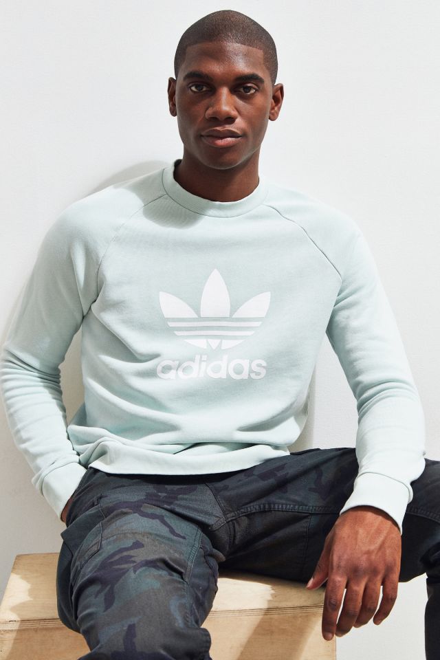 Adidas Trefoil Crew Neck Sweatshirt Urban Outfitters 2473