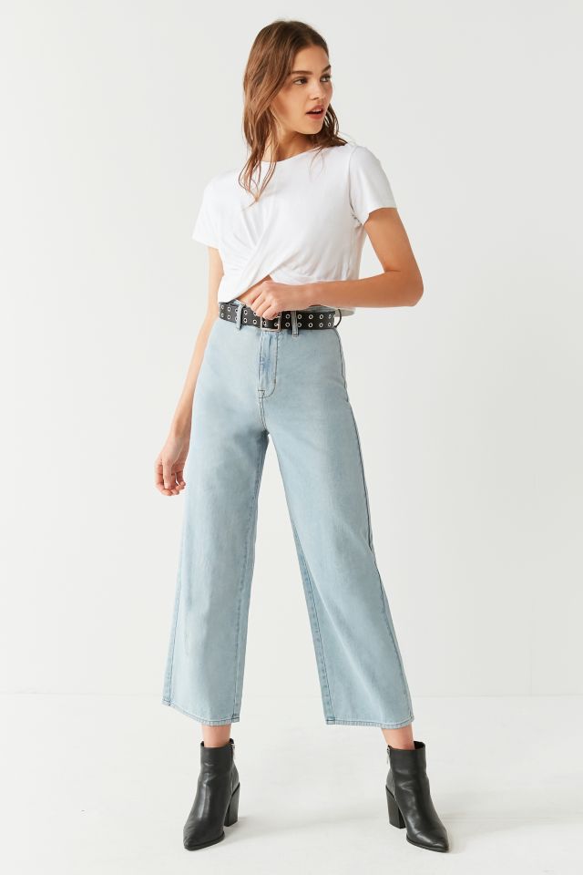 BDG High + Wide Cropped Jean - Light Wash #4