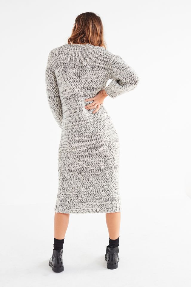 Moon River Yarn Knit Sweater Midi Dress #1