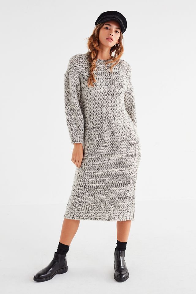 Moon River Yarn Knit Sweater Midi Dress #5