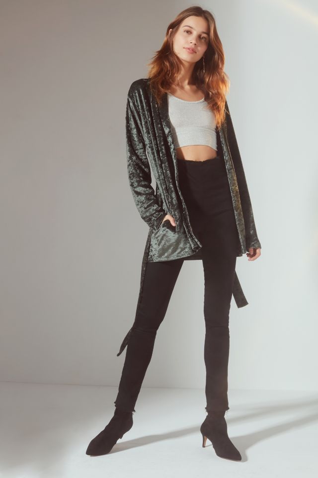 UO Velvet Robe Jacket #1