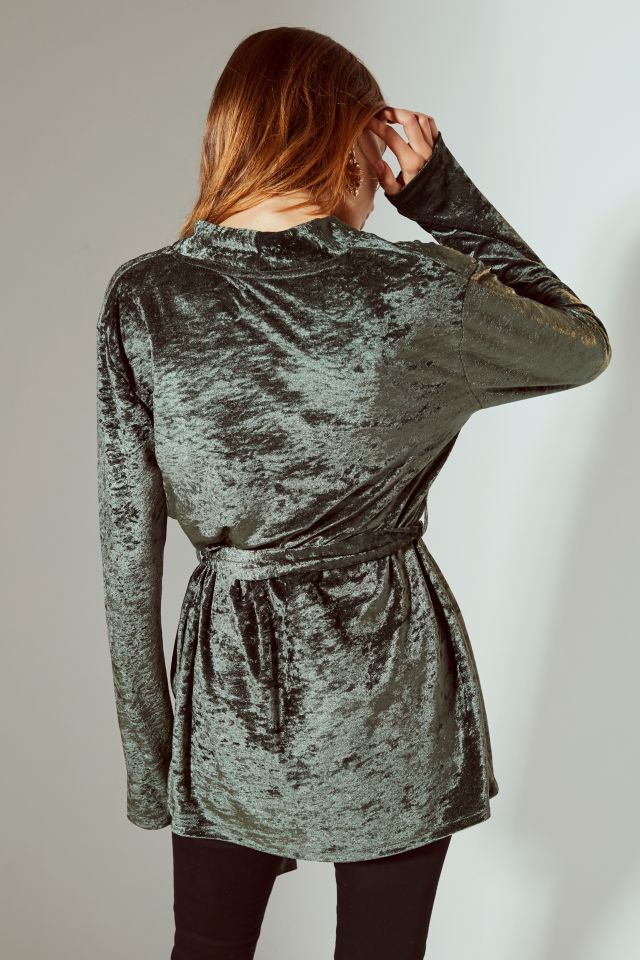 UO Velvet Robe Jacket #3