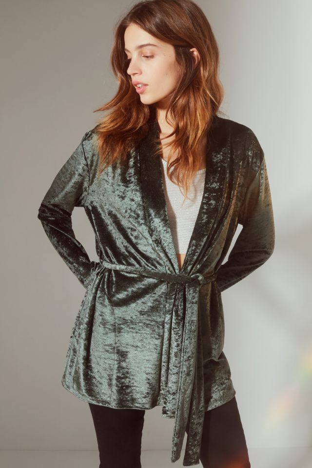 UO Velvet Robe Jacket #5