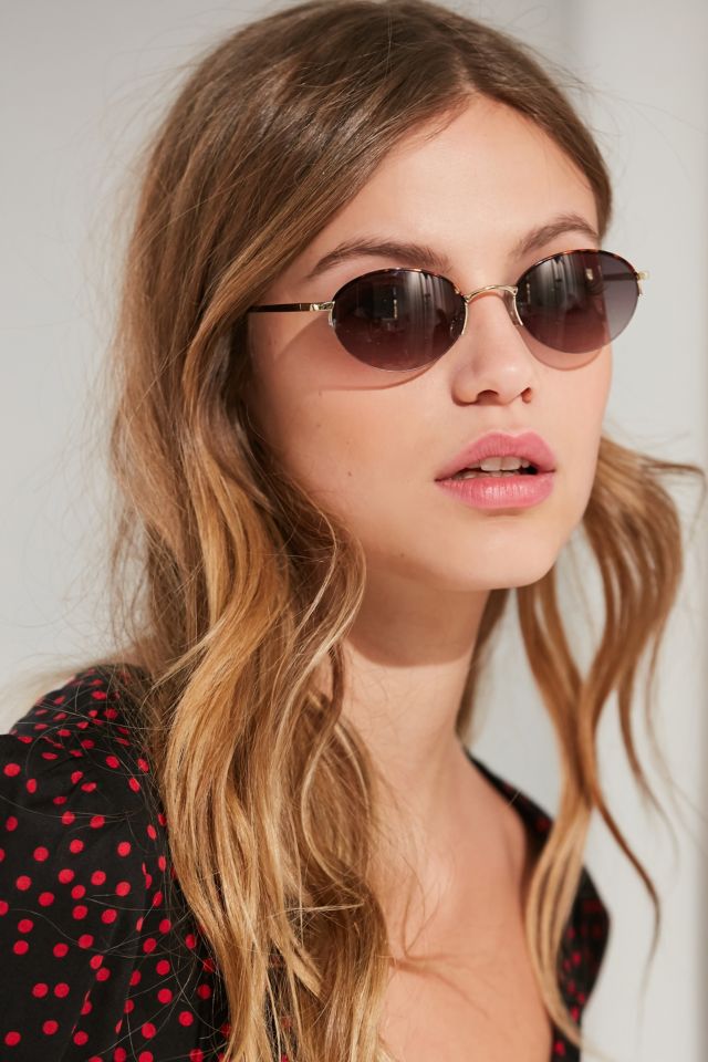 Sweetness Slim Oval Sunglasses