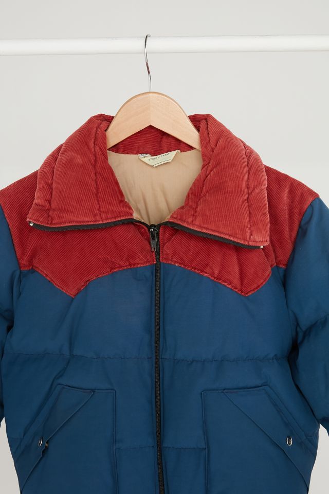 Vintage ‘70s Contrast Corduroy Puffer Jacket #1