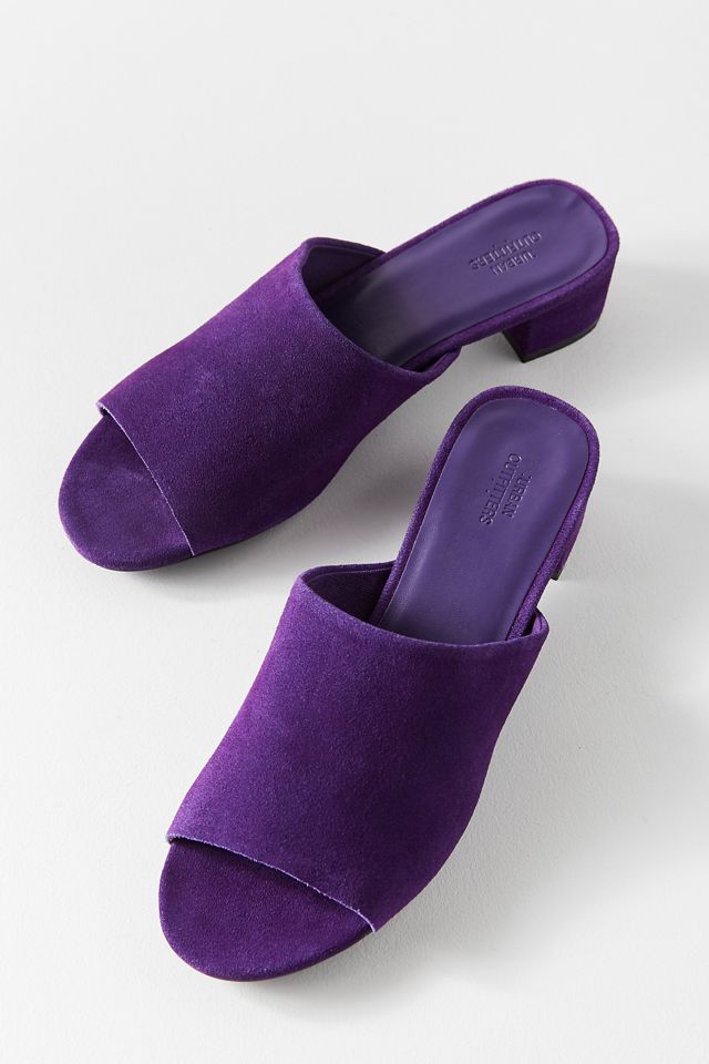 Patti Purple Suede Mule Heel | Urban Outfitters