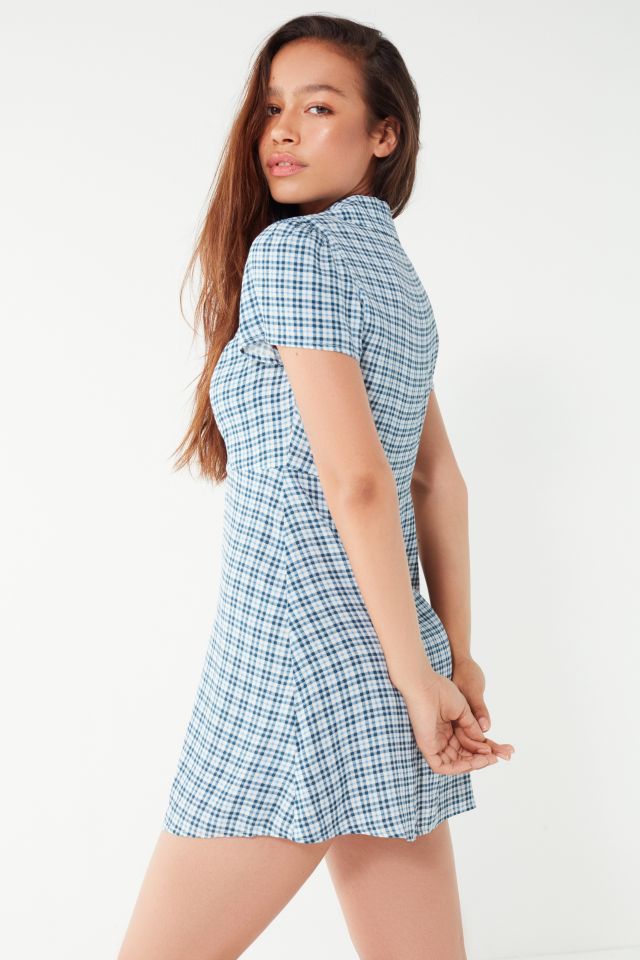 UO Mallory Button-Down Mini Dress #2