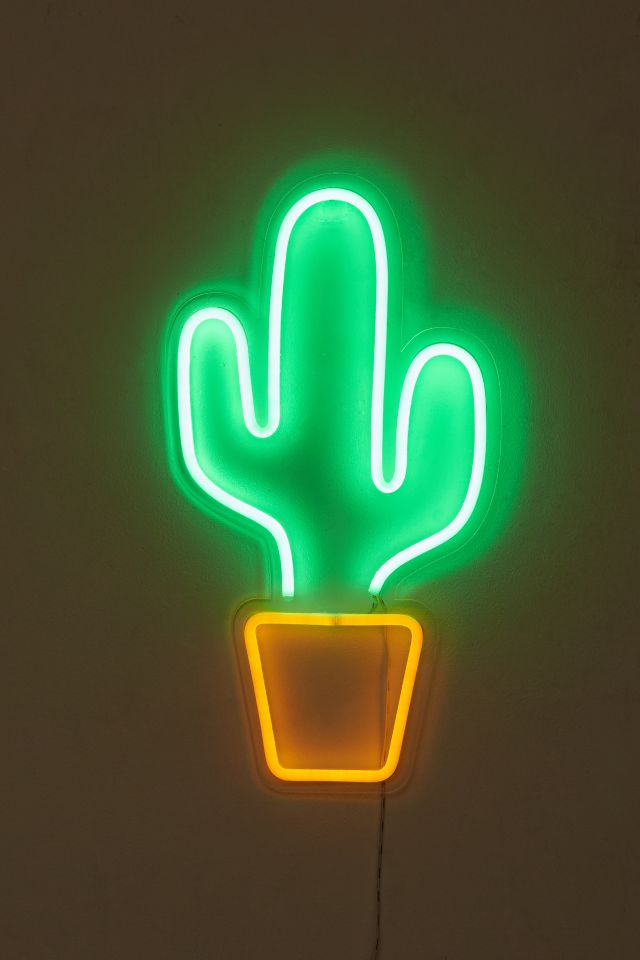 Potted Cactus Neon Sign #1