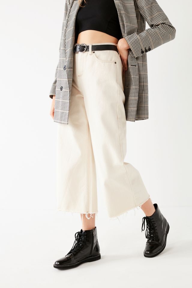 Culotte en Denim Raccourci BDG - Écru #1