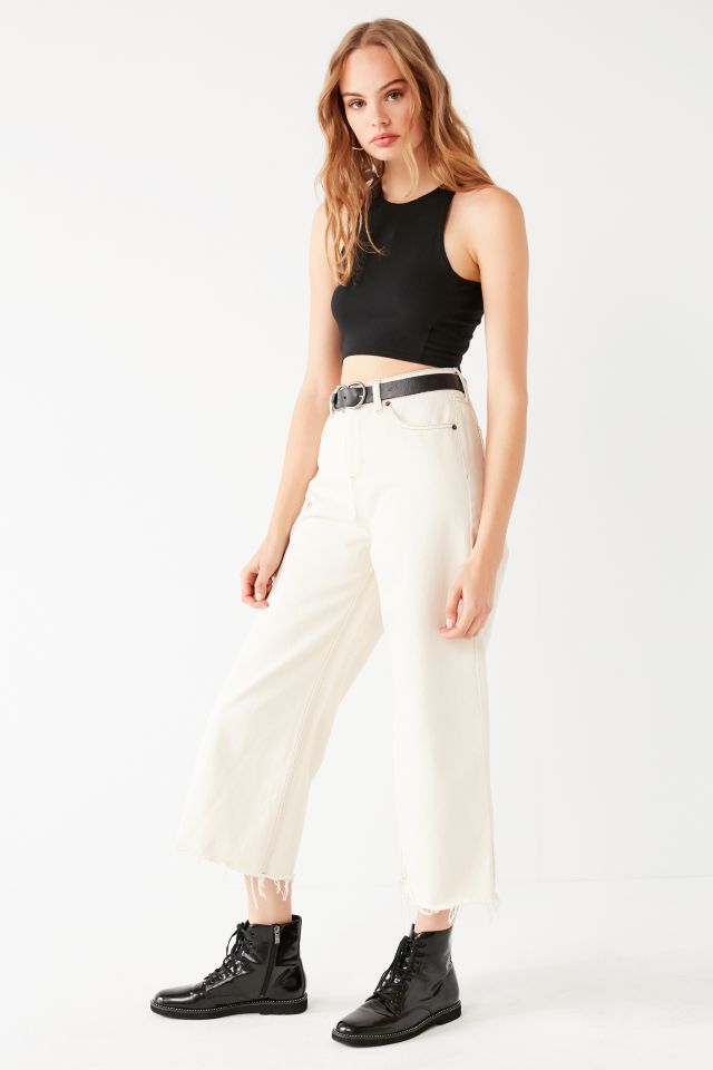Culotte en Denim Raccourci BDG - Écru #5
