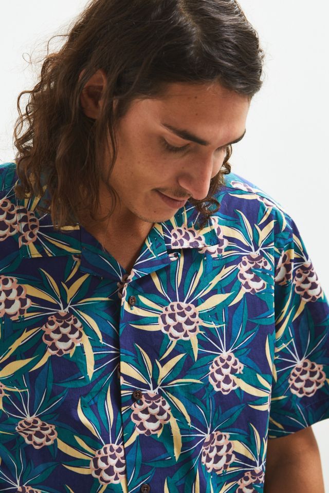 Chemise boutonnée à manches courtes cône de pin Katin #3