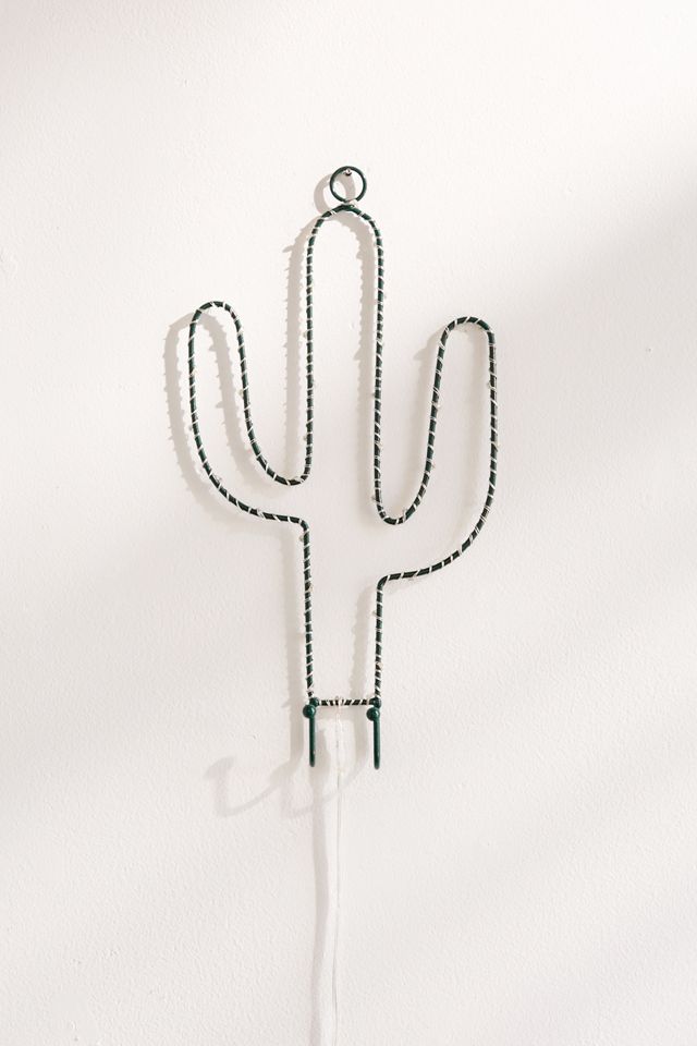 Light-Up Cactus Wall Hook #1