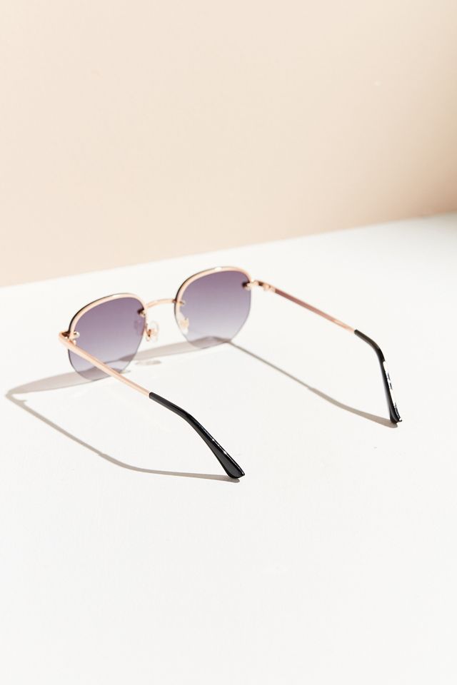 Geo Rimless Round Sunglasses | Urban Outfitters
