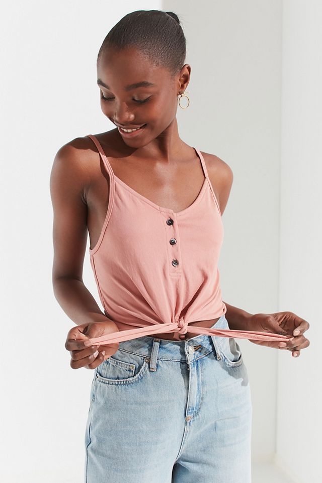 Truly Madly Deeply Isabelle Tie-Front Tank Top