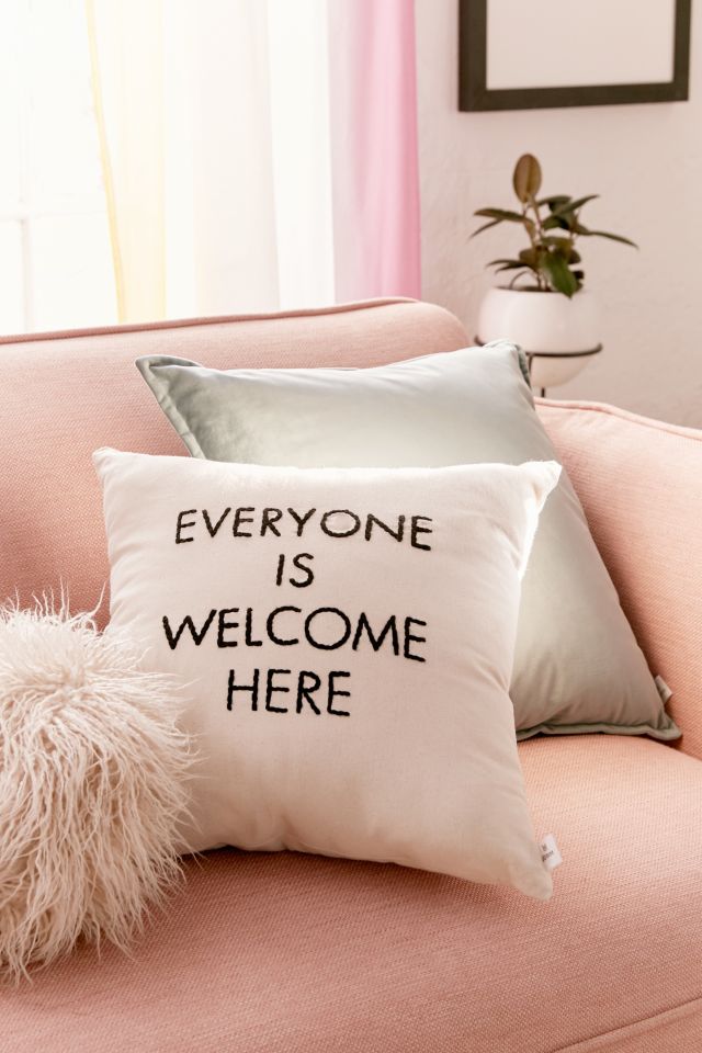 UO Community Cares + Housing Works Everyone Is Welcome Pillow