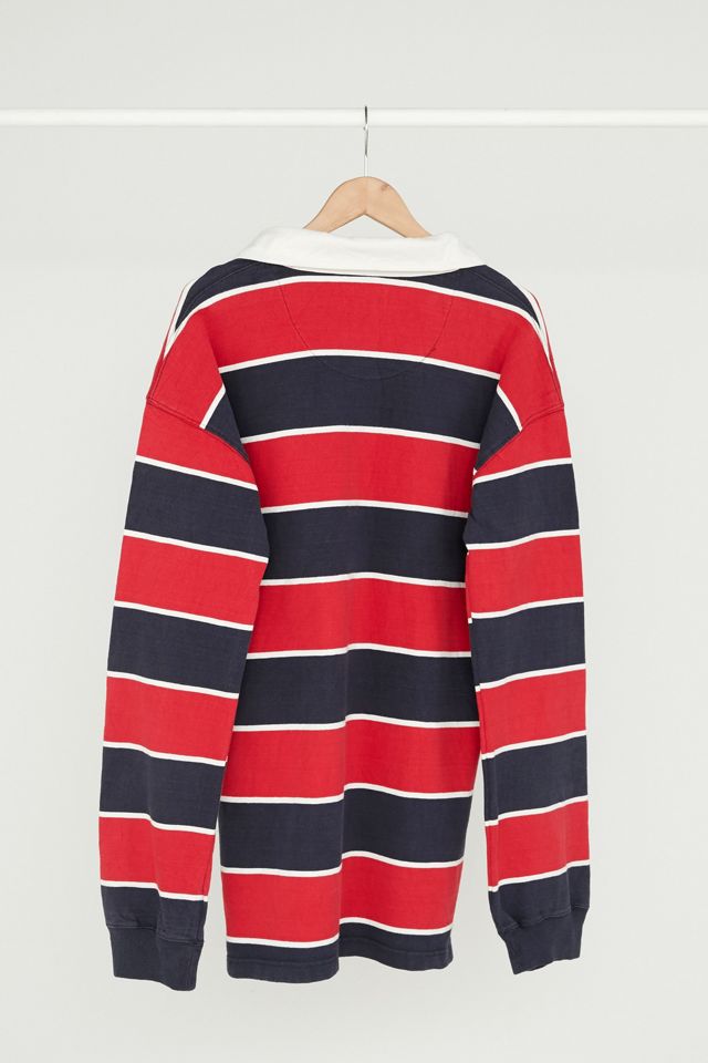 Blue Stripe Rugby Dress Urban Outfitters, Red White And Blue Rugby Shirt