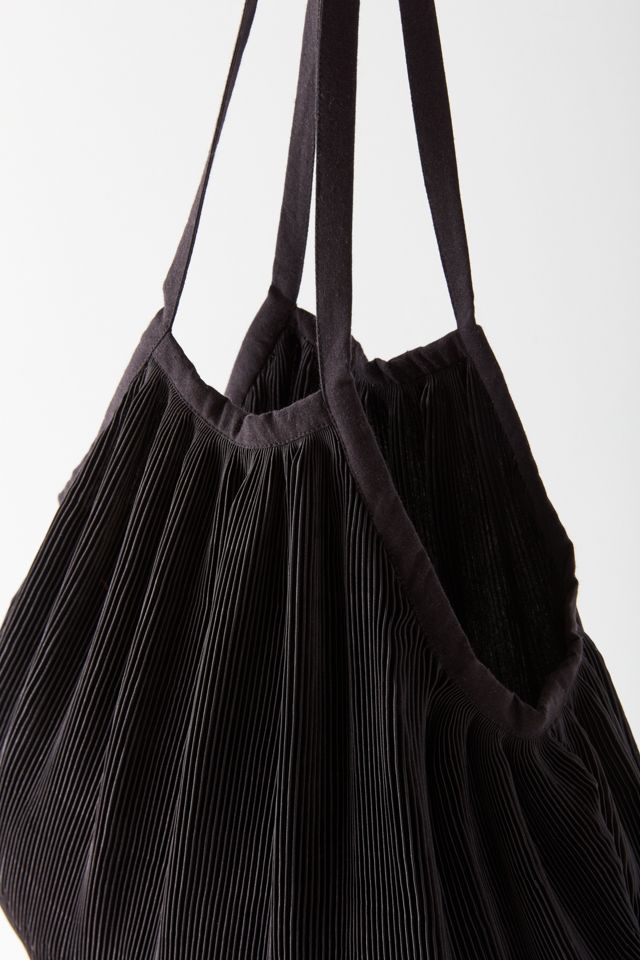 Plisse Pleated Shopper Tote Bag #2