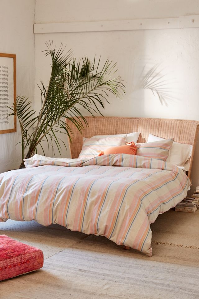 Housse de couette teinte par fil à rayures de désert #2