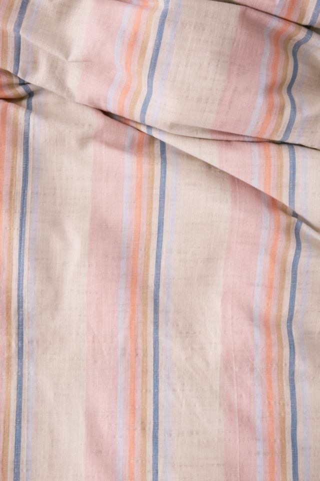 Housse de couette teinte par fil à rayures de désert #3