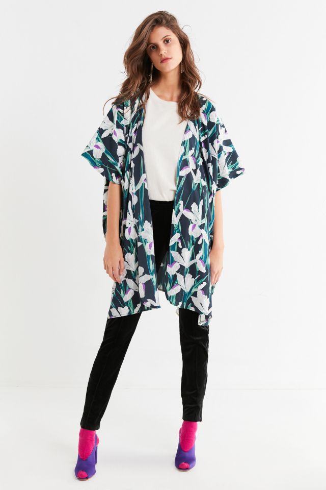 Kimono soyeux imprimé #1