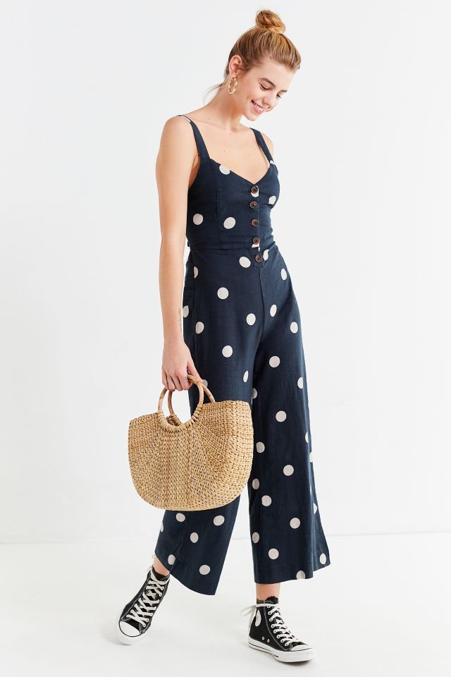 UO Ashley Button-Down Cut-Out Jumpsuit #1
