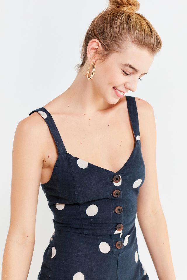 UO Ashley Button-Down Cut-Out Jumpsuit #4