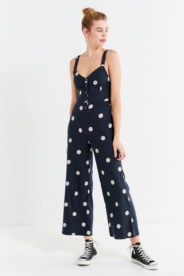 UO Ashley Button-Down Cut-Out Jumpsuit #5