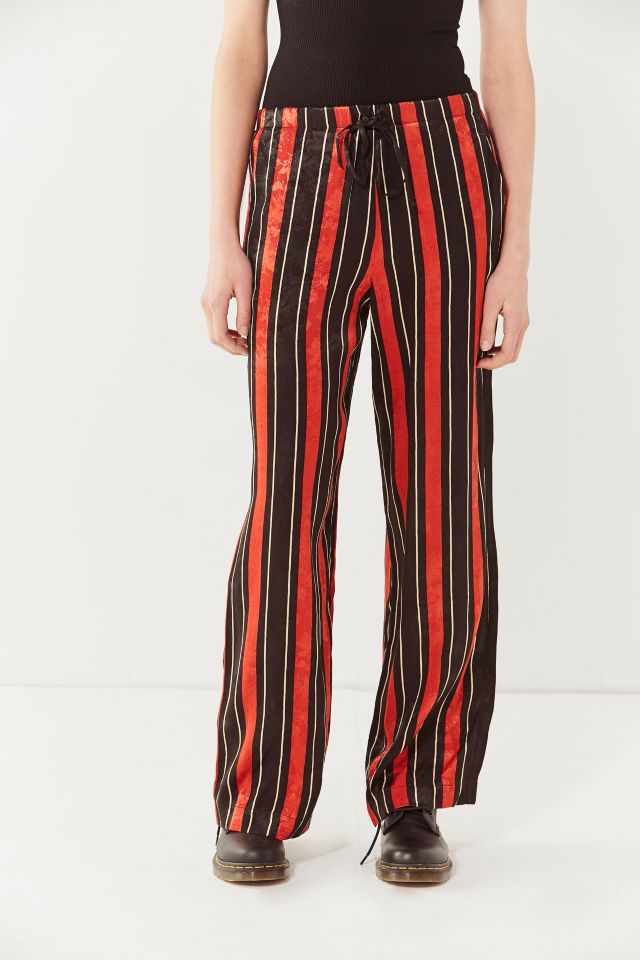 UO Striped Satin Wide-Leg Puddle Pant #2