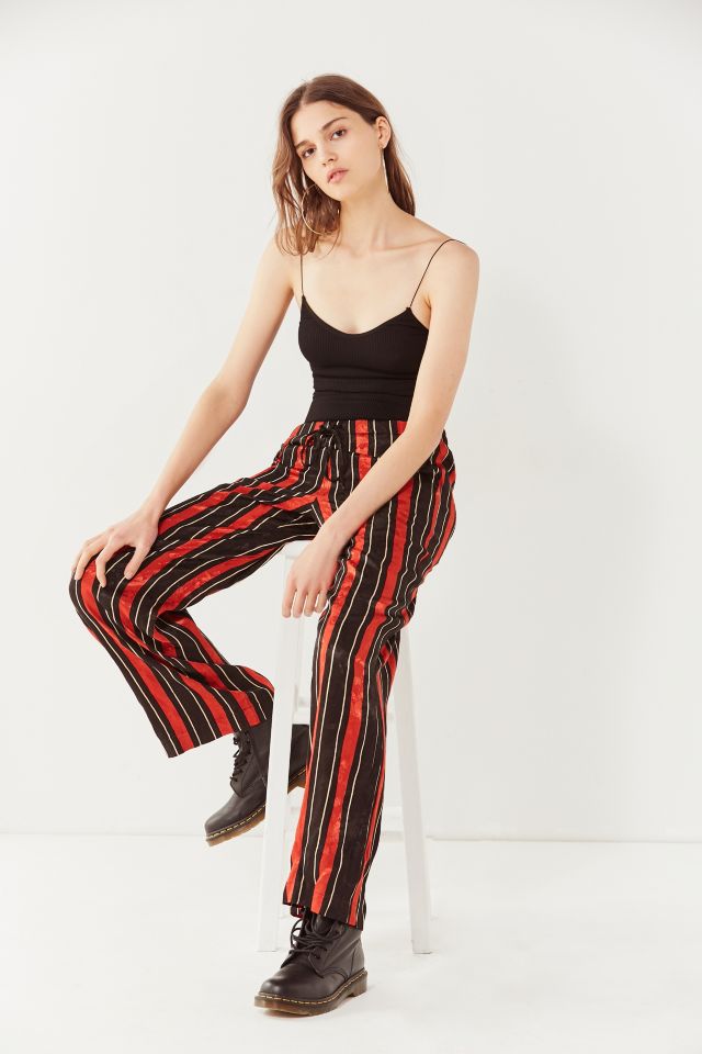 UO Striped Satin Wide-Leg Puddle Pant #3