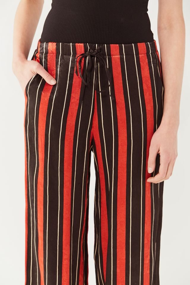 UO Striped Satin Wide-Leg Puddle Pant #5