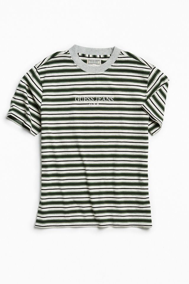 Guess striped best sale shirt urban outfitters